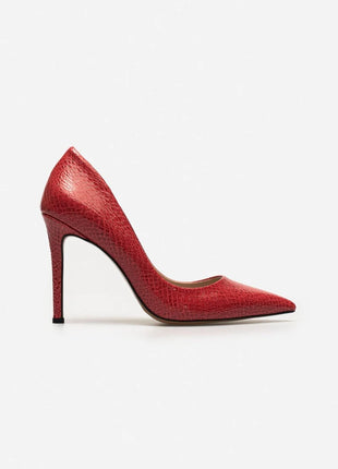 Demacia Pumps in Rot, auffällig und luxuriös, ideal für einen Hauch von Farbe.