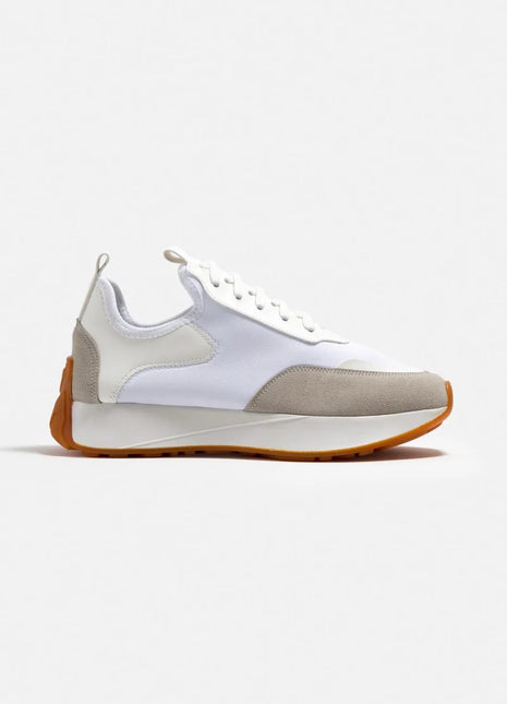 Dominic Sneaker in harmonischem Weiß-beige - ein zeitloser Klassiker für stilbewusste Looks