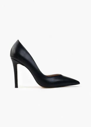 Schwarz-Matte Shurima Pumps mit elegantem Finish und spitzer Zehenpartie, ideal für formelle Anlässe und elegante Abende.