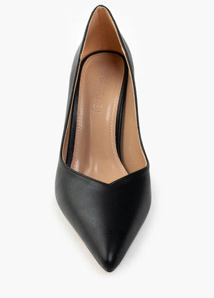 Schwarz-Matte Shurima Pumps mit elegantem Finish und spitzer Zehenpartie, ideal für formelle Anlässe und elegante Abende.